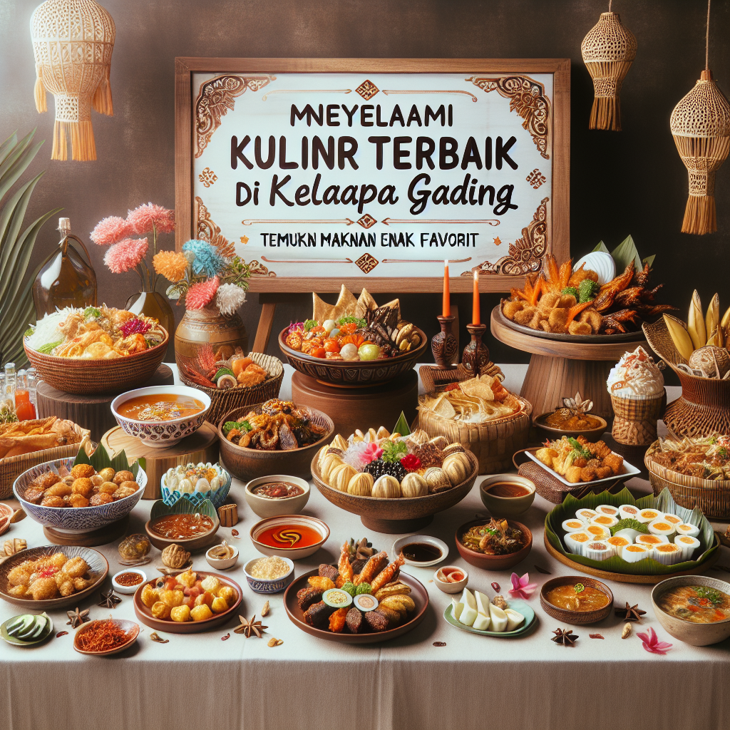 Menyelami Kuliner Terbaik di Kelapa Gading: Temukan Makanan Enak Favorit